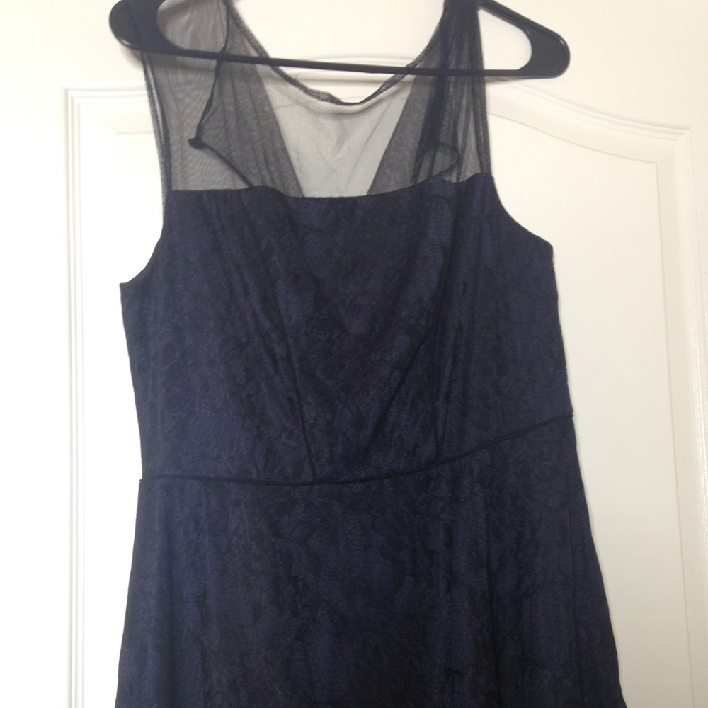 Navy and black dress